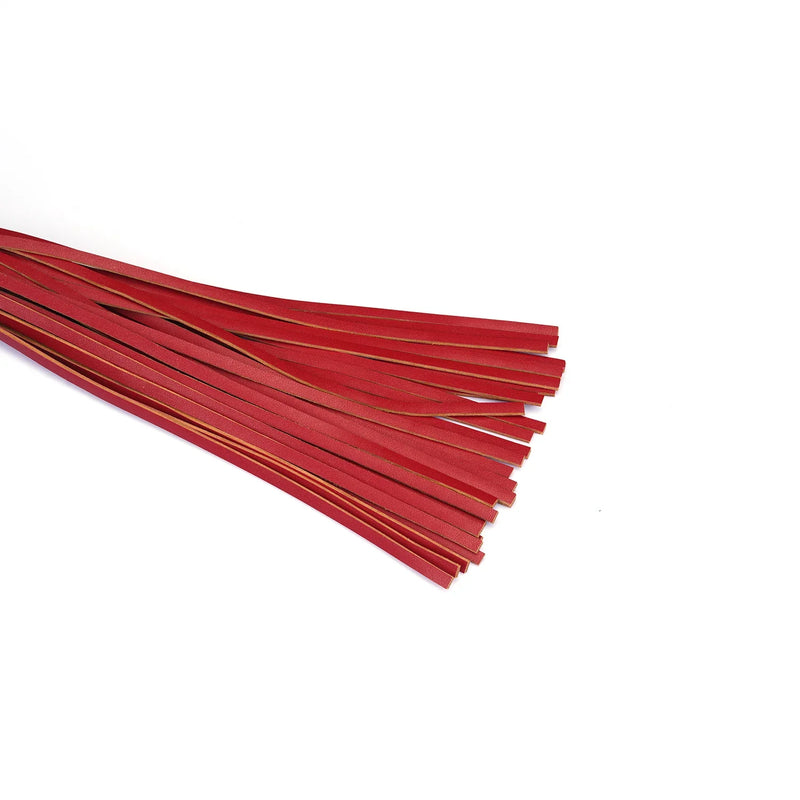 Liebe Seele - Crimson Desire - PU Lederen Flogger - Rood-laced-up.nl