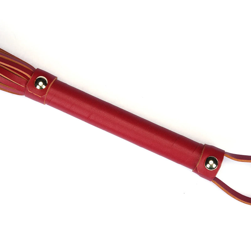 Liebe Seele - Crimson Desire - PU Lederen Flogger - Rood-laced-up.nl