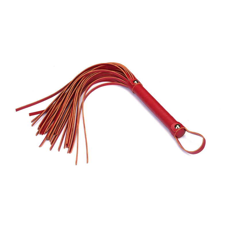 Liebe Seele - Crimson Desire - PU Lederen Flogger - Rood-laced-up.nl