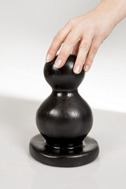 Dark Crystal - Bollen Buttplug - 11 x 20 cm - Zwart-Laced-up.nl