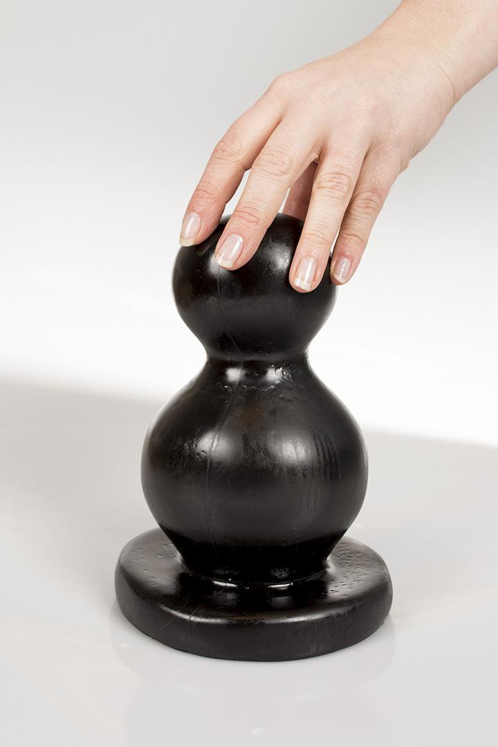 Dark Crystal - Bollen Buttplug - 11 x 20 cm - Zwart-Laced-up.nl