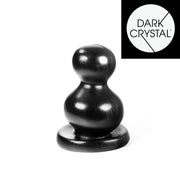 Dark Crystal - Bollen Buttplug - 11 x 20 cm - Zwart-Laced-up.nl