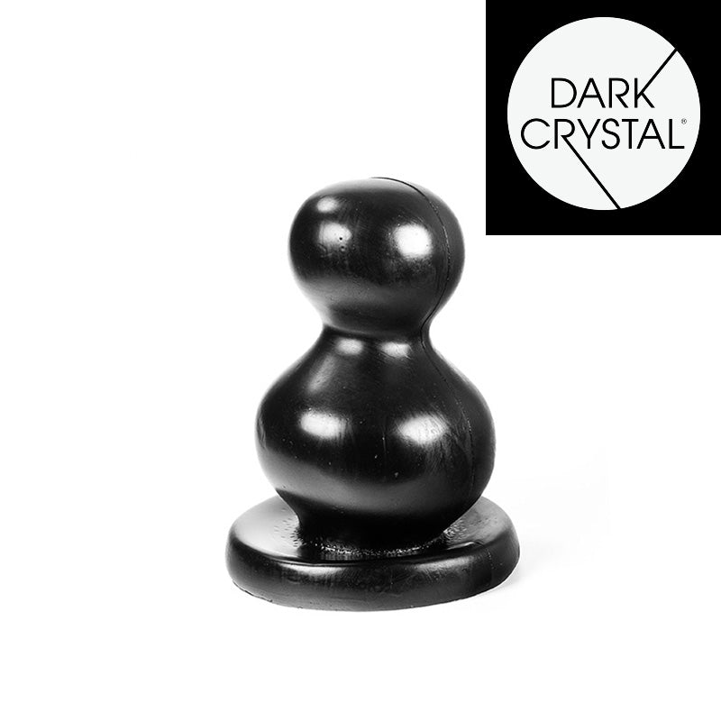 Dark Crystal - Bollen Buttplug - 11 x 20 cm - Zwart-Laced-up.nl