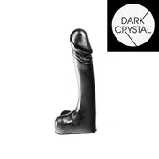 Dark Crystal - Dildo - 18,5 x 3 cm - Zwart-Erotiekvoordeel.nl