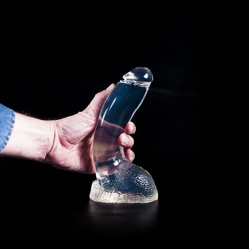 Dark Crystal - Dildo - 21,5 x 5 cm - Transparant-Laced-up.nl