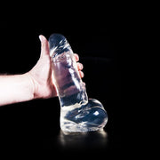 Dark Crystal - Dildo - 23,5 x 6,5 cm - Transparant-Erotiekvoordeel.nl