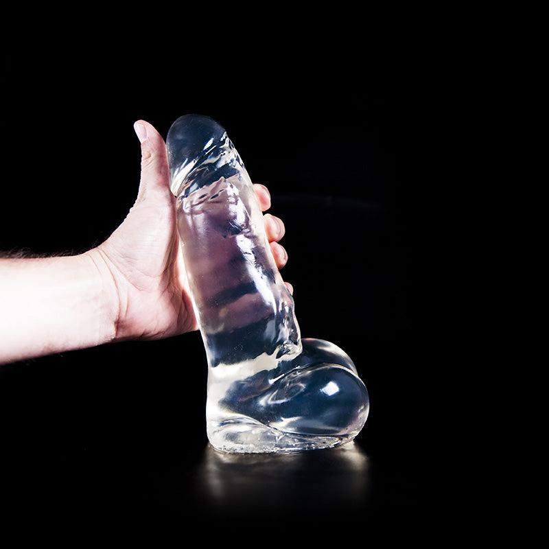 Dark Crystal - Dildo - 23,5 x 6,5 cm - Transparant-Erotiekvoordeel.nl