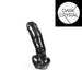 Dark Crystal - Dildo - 23,5 x 6,5 cm - Zwart-Erotiekvoordeel.nl