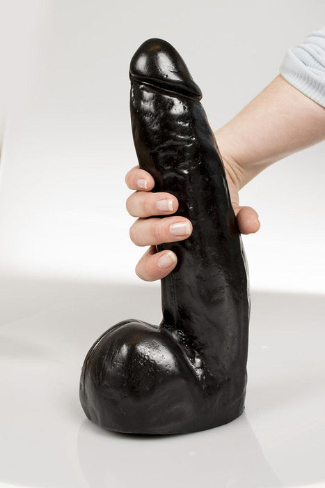 Dark Crystal - Dildo 28 x 6,7 cm - Zwart-Erotiekvoordeel.nl