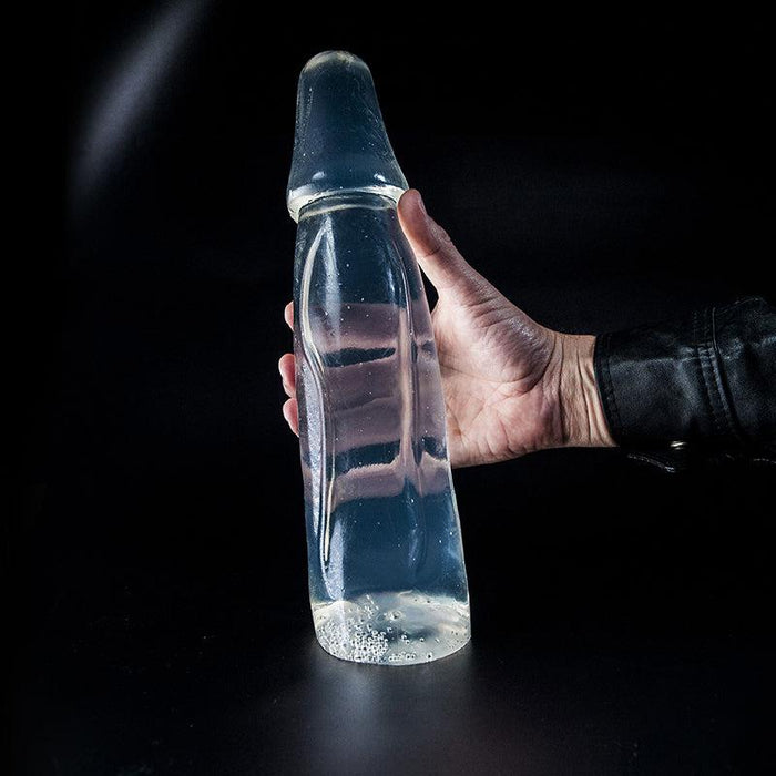 Dark Crystal - Dildo - 33 x 8,5 cm - Transparant-Laced-up.nl