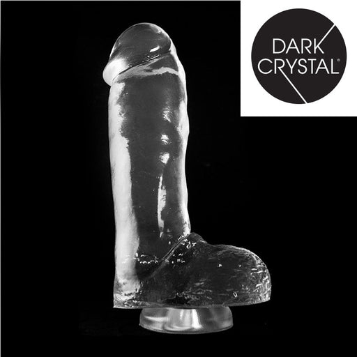 Dark Crystal - XXL Dildo Met Zuignap - 29,5 x 7 cm - Transparant-Erotiekvoordeel.nl