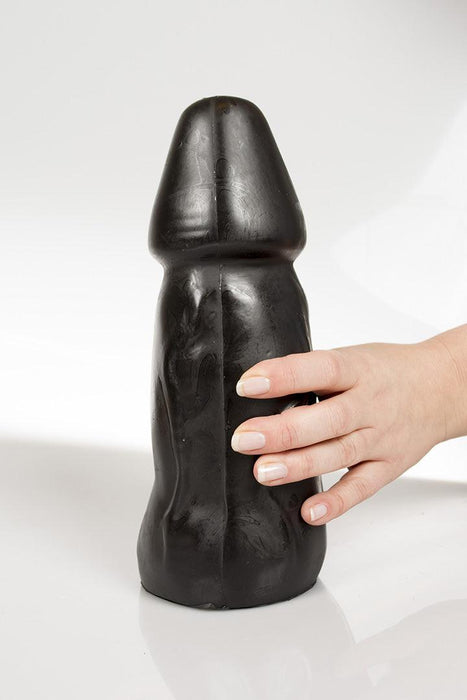 Dark Crystal - XXL Dildo 24,5 x 9,5 cm - Zwart-Laced-up.nl