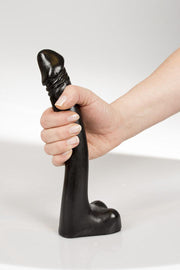 Dark Crystal - XXL Dildo - 25 x 3,5 cm - Zwart-Laced-up.nl