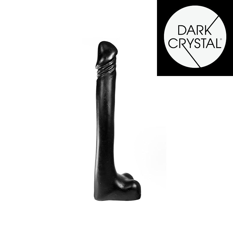 Dark Crystal - XXL Dildo - 25 x 3,5 cm - Zwart-Laced-up.nl