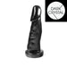Dark Crystal - XXL Dildo - 30,5 x 7,3 cm - Zwart-Erotiekvoordeel.nl