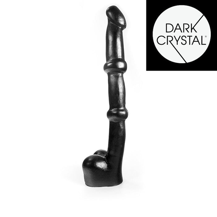 Dark Crystal - XXL Dildo - 34 x 5,2 cm - Zwart-Laced-up.nl