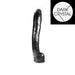 Dark Crystal - XXL Dildo - 37,5 x 6 cm - Zwart-Erotiekvoordeel.nl