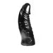 Dark Crystal - XXL Dildo 38,5 x 12 cm - Zwart-Laced-up.nl