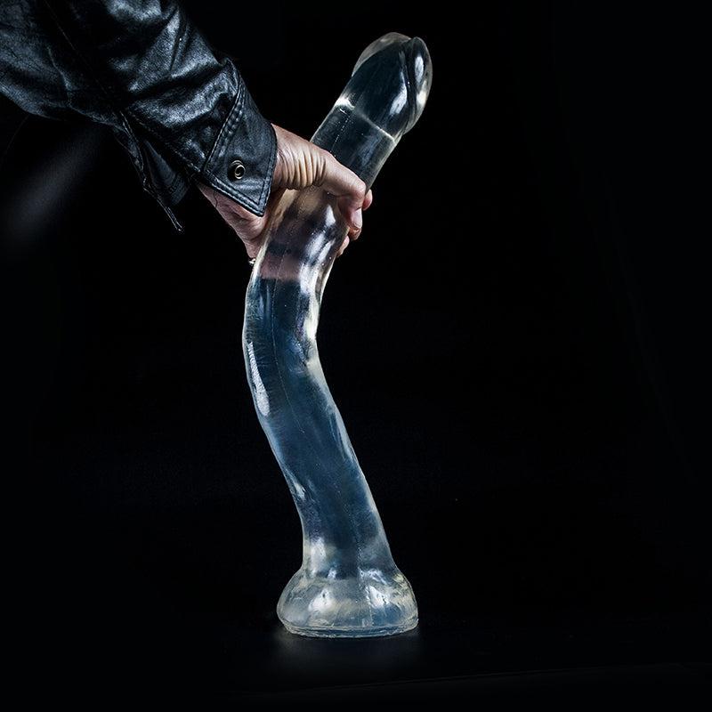 Dark Crystal - XXL Dildo - 53 x 6 cm - Transparant-Erotiekvoordeel.nl