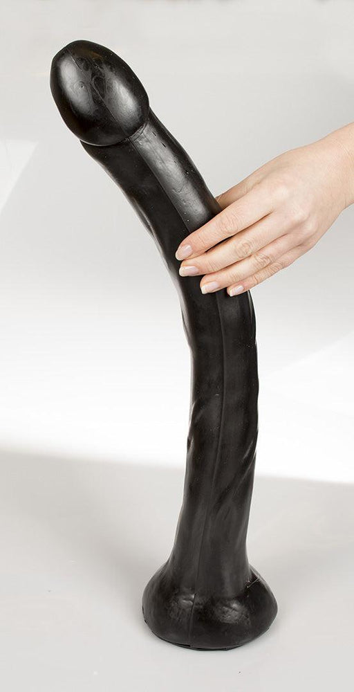 Dark Crystal - XXL Dildo 53 x 6 cm - Zwart-Laced-up.nl