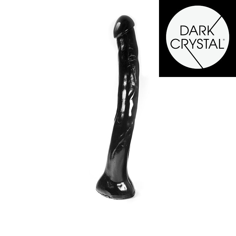 Dark Crystal - XXL Dildo - 53 x 6 cm - Zwart-Erotiekvoordeel.nl