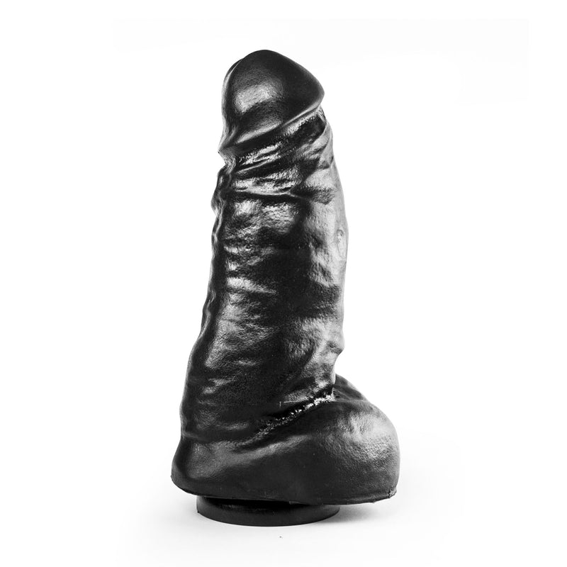 Dark Crystal - XXL Dildo Met Zuignap - 25,5 x 7,5 cm - Zwart-Erotiekvoordeel.nl