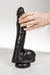 Dark Crystal - XXL Dildo Met Zuignap - 27,5 x 4,5 cm - Zwart-Erotiekvoordeel.nl