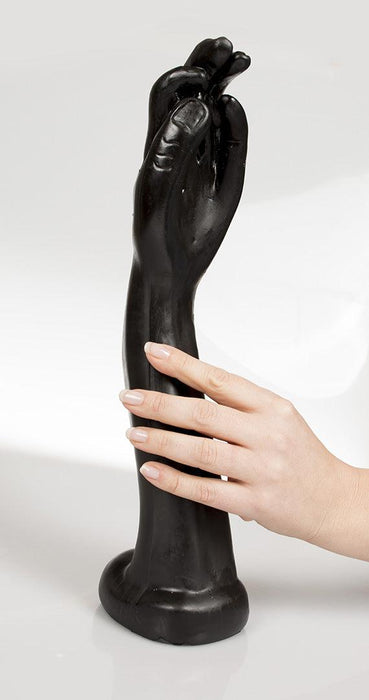 Dark Crystal - XXL Fisting Dildo - 36,5 x 7,5 cm - Zwart-Erotiekvoordeel.nl