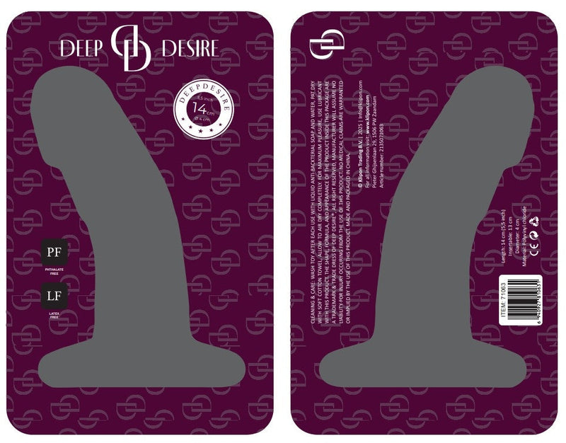Deep Desire - PVC Dildo - 14 cm – Lichte Huidskleur-Erotiekvoordeel.nl