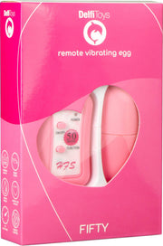 Fifty - Vibrerend Eitje met Afstandsbediening - Roze-laced-up.nl
