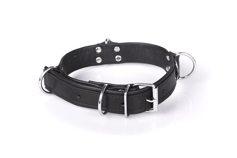DeLuxe Bondage Collar - Zwart-Laced-up.nl