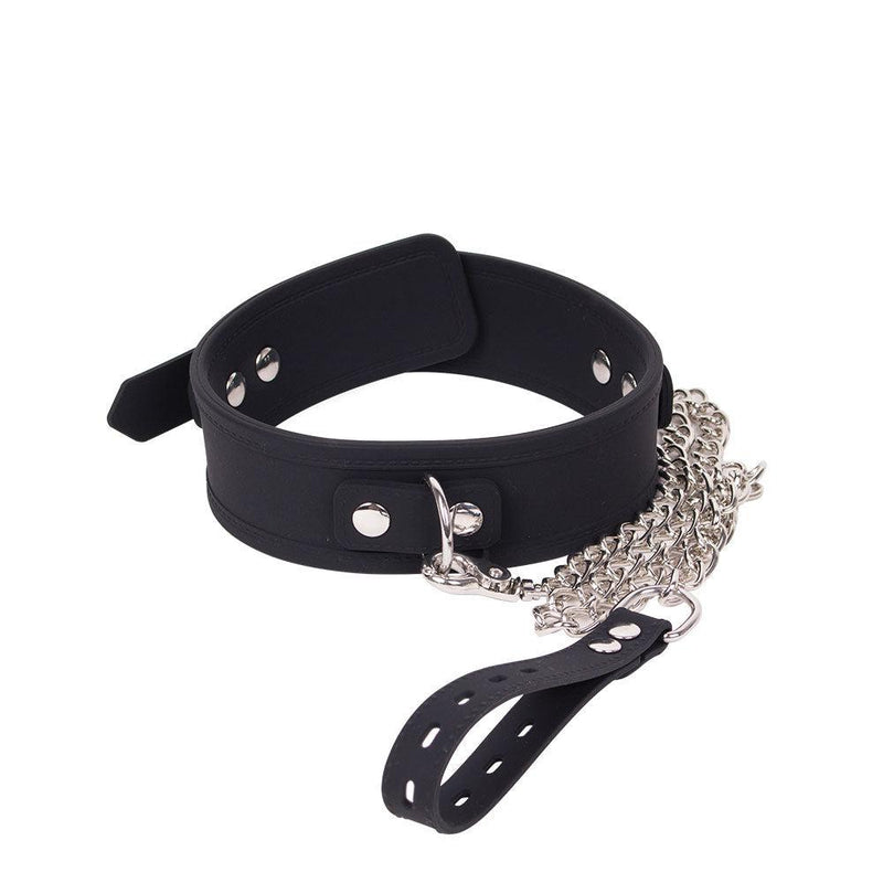 DeLuxe Collar Van Siliconen - Zwart-Laced-up.nl