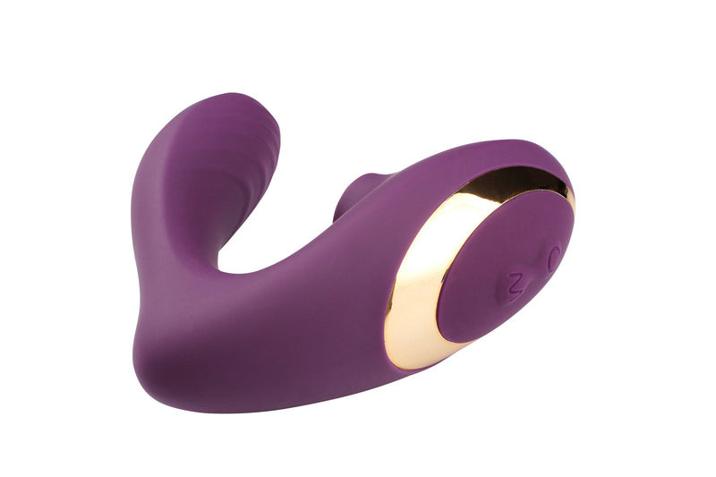 Chisa - Didi Double Orgasm - Partner & Luchtdruk Vibrator - Paars-Erotiekvoordeel.nl
