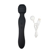 Chisa - Didi Dual-Ended Ultimate Wand Vibrator - Aan Twee Kanten te Gebruiken - Zwart-Erotiekvoordeel.nl