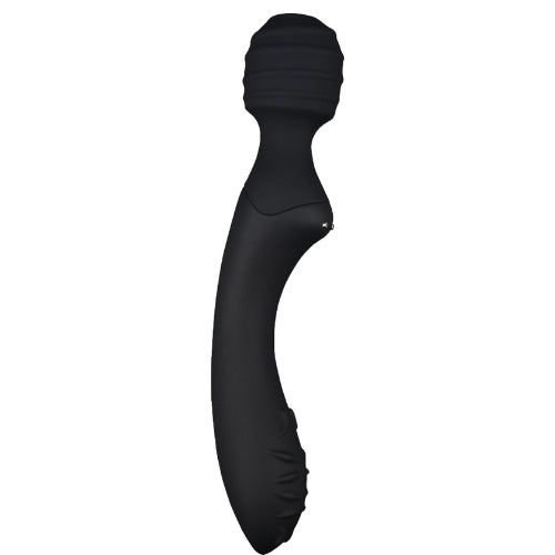 Chisa - Didi Dual-Ended Ultimate Wand Vibrator - Aan Twee Kanten te Gebruiken - Zwart-Erotiekvoordeel.nl
