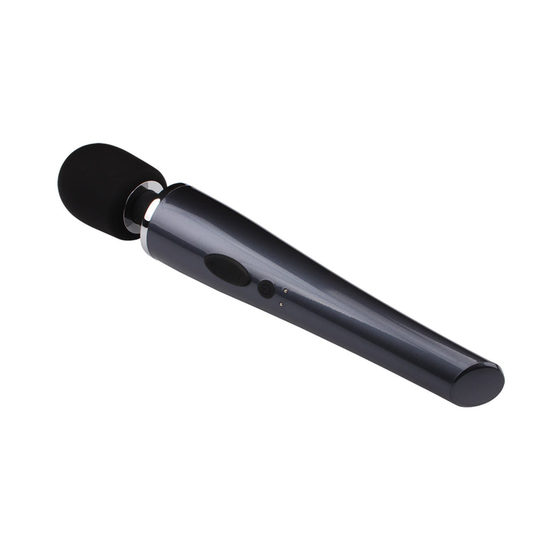 Chisa Toys - Sorli Magic Wand - Oplaadbare Wand Vibrator - Zwart-laced-up.nl