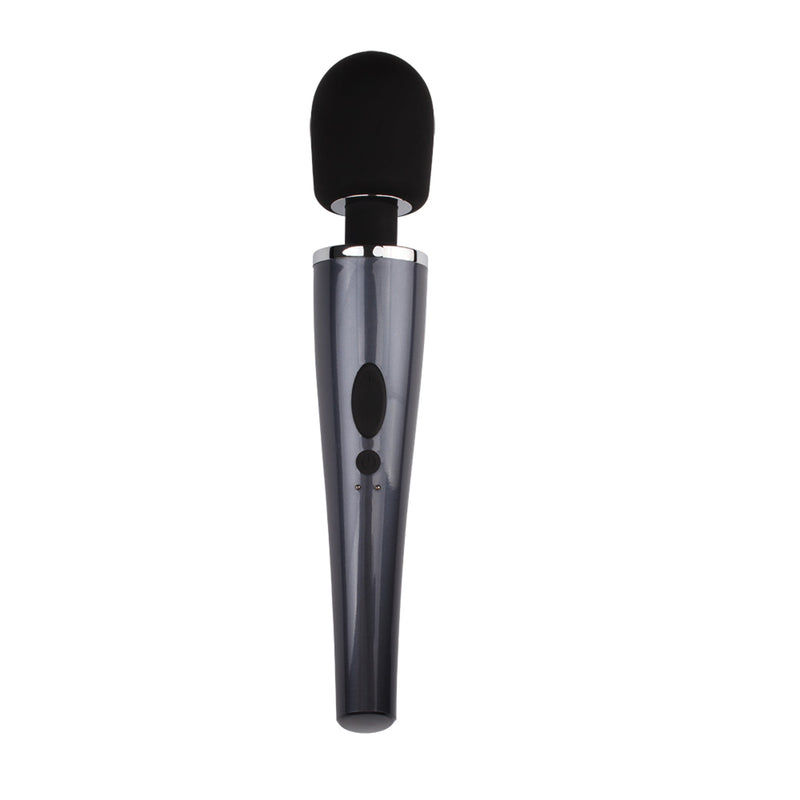 Chisa Toys - Sorli Magic Wand - Oplaadbare Wand Vibrator - Zwart-laced-up.nl