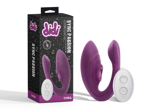 Chisa - Didi Sync Passion - Partner Vibrator met Afstandsbediening - Paars-Erotiekvoordeel.nl