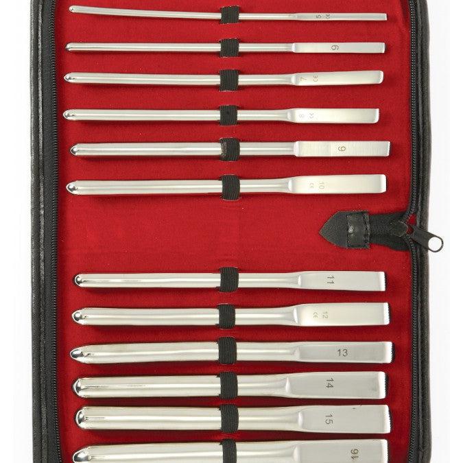 Rimba - Dilator/sound Set RVS (14 Stuks) In Luxe bewaar etui-Laced-up.nl