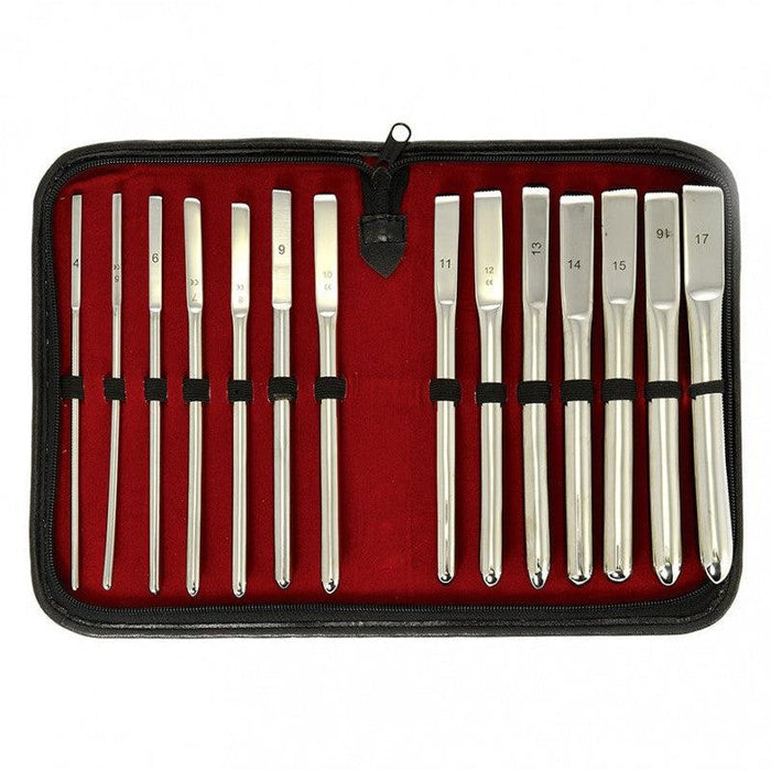 Rimba - Dilator/sound Set RVS (14 Stuks) In Luxe bewaar etui-Laced-up.nl