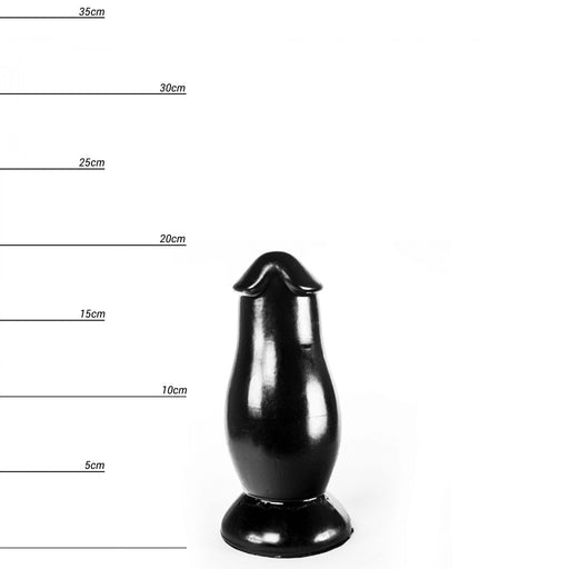 Dinoo - Gypos - Buttplug - 19,5 x 8,8 cm - Zwart-Erotiekvoordeel.nl