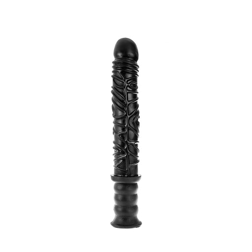Dinoo - Damocles - XXL Dildo Met Handvat - 42,5 x 4,5 cm - Zwart-Erotiekvoordeel.nl