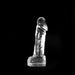 Dinoo - Haya - Dildo - 25,5 x 6,5 cm - Transparant-Erotiekvoordeel.nl
