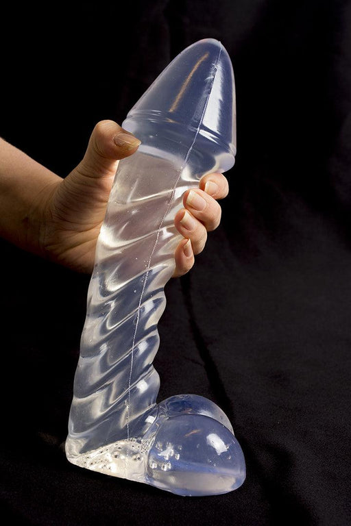 Dinoo - Irritator - Dildo - 29 x 7,6 cm - Transparant-Erotiekvoordeel.nl
