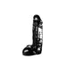 Dinoo - Overo - Dildo - 22,5 cm - Zwart-Erotiekvoordeel.nl