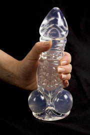 Dinoo - Rhabdodon - Dildo - 23 x 5,8 cm - Transparant-Erotiekvoordeel.nl