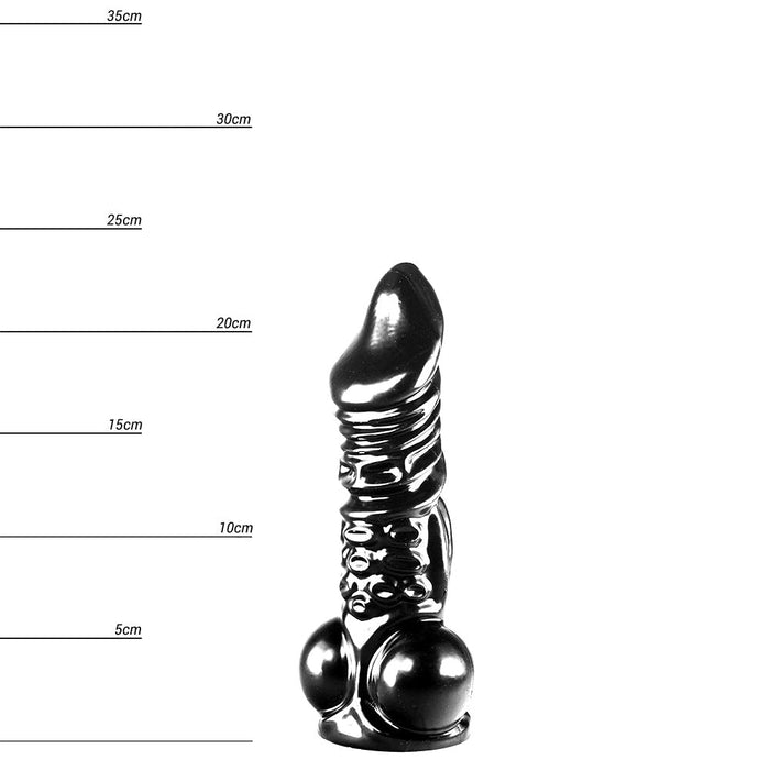 Dinoo - Rhabdodon - Dildo - 23 x 5,8 cm - Zwart-Erotiekvoordeel.nl