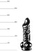 Dinoo - Rhabdodon - Dildo - 23 x 5,8 cm - Zwart-Erotiekvoordeel.nl