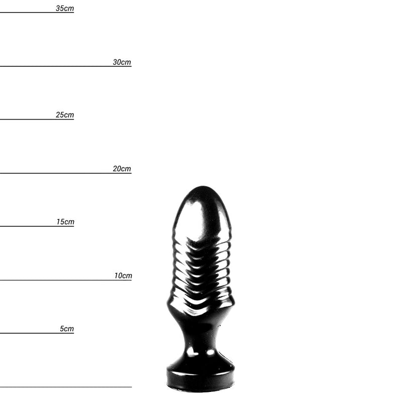 Dinoo - Rugops - Dildo - 18 x 5,4 cm - Zwart-Erotiekvoordeel.nl