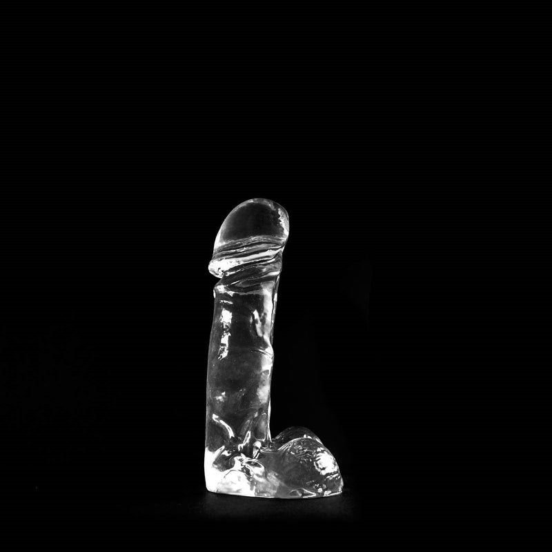 Dinoo - Raptor - Dildo Met Balzak - 20,5 x 6,5 cm – Transparant-Erotiekvoordeel.nl